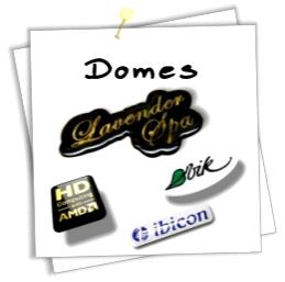 domes stickers etiquetas resinadas